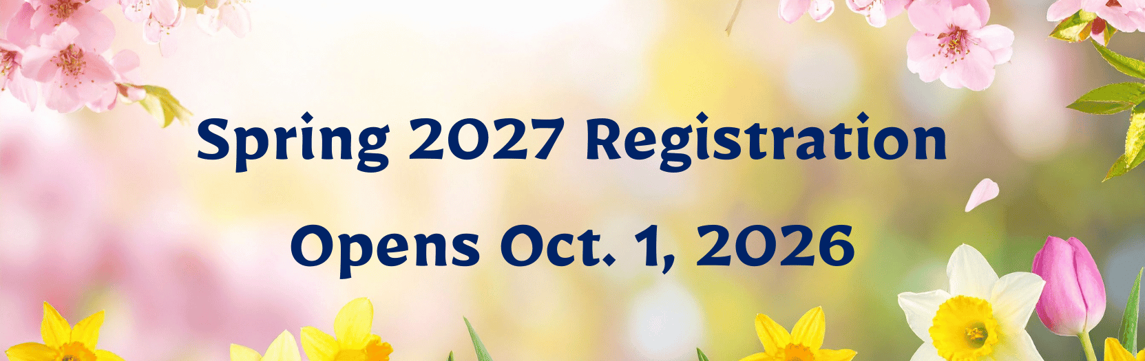 Spring 20027 Registration